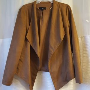 Large brown suede blazer